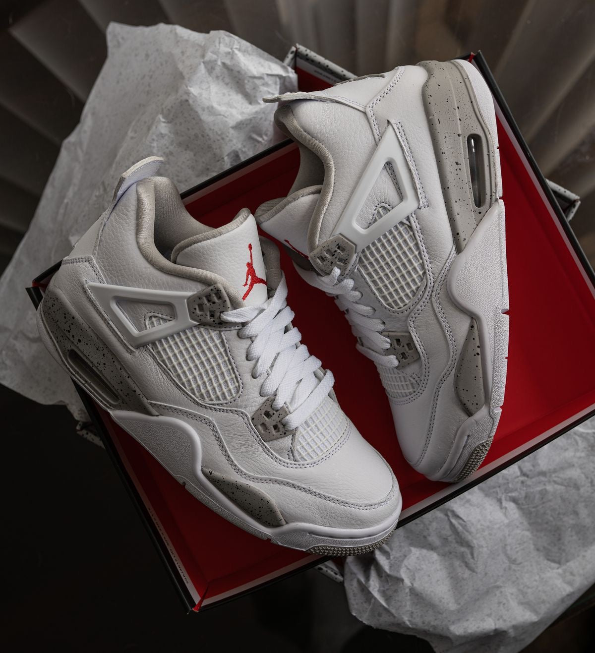 Jordan Retro 4 - Oreo White ( Premium Quality )