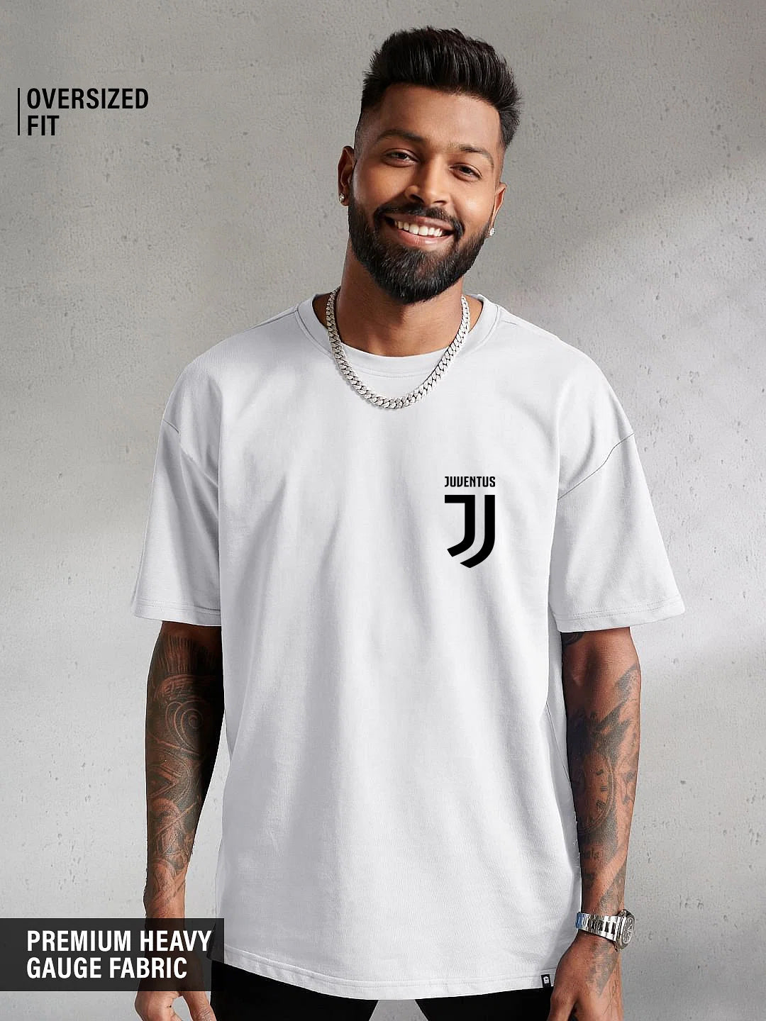 Adidas Juventus Oversized Drop Shoulder T-shirts