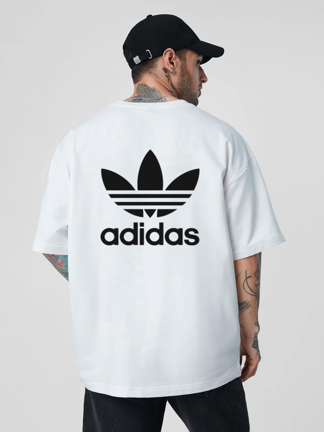 Adidas Jordan Oversized Drop Shoulder T-shirts ( Back Print )