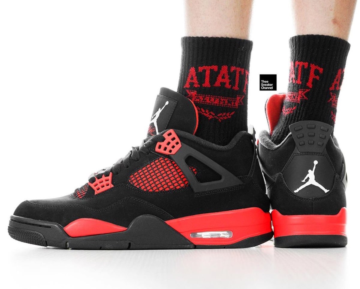 Jordan Retro 4 - Thunder Red ( Premium Quality )
