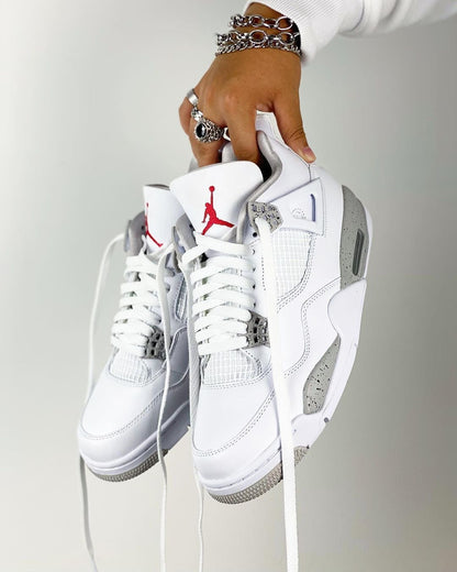 Jordan Retro 4 - Oreo White ( Premium Quality )