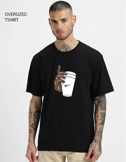 Nike Oversize Drop Shoulder Tshirts Cup Print